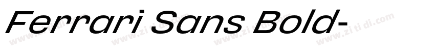 Ferrari Sans Bold字体转换